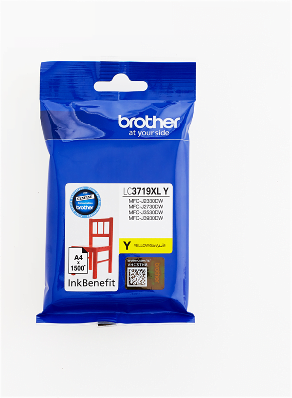 Brother / High Yield Yellow Cartridge for MFCJ3530/ MFCJ3930/ MFCJ2330DW/ MFCJ2730DW