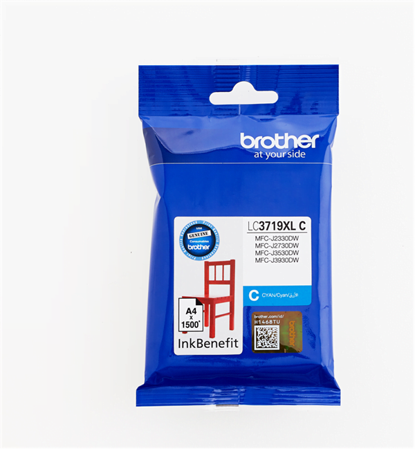 Brother / High Yield Cyan Cartridge for MFCJ3530/ MFCJ3930/ MFCJ2330DW/ MFCJ2730DW