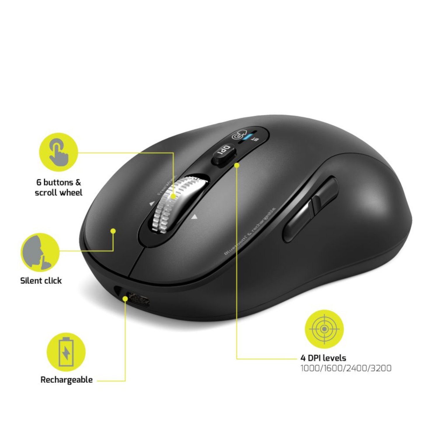Port Connect Bluetooth? Rechargeable Expert Mouse - Image 6