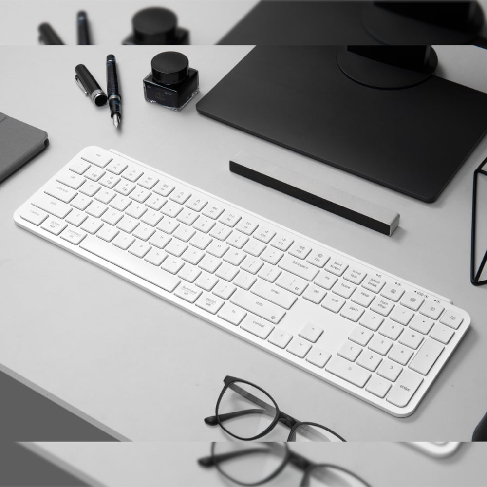 Keychron B6 Pro Ultra-Slim 100% Wireless Keyboard ? Ivory White - Image 4