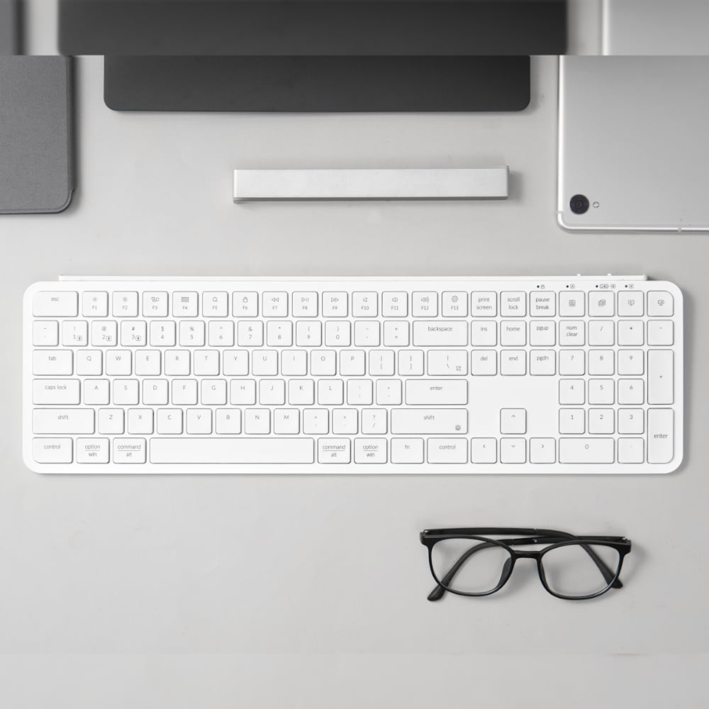 Keychron B6 Pro Ultra-Slim 100% Wireless Keyboard ? Ivory White - Image 5