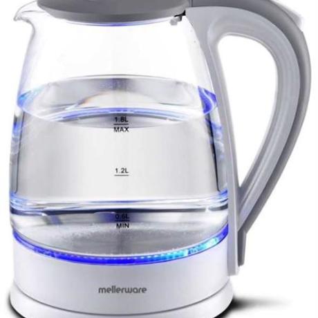 Mellerware 360 Degree 1.8L Glass White Cordless