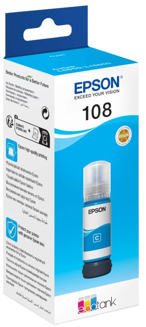 Epson 108 Ink Bottle Cyan 70ml for L8050 / L18050