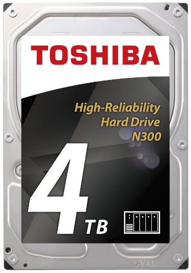 Toshiba N300 NAS Hard Drive 4TB SATA III (512MB/7200RPM)