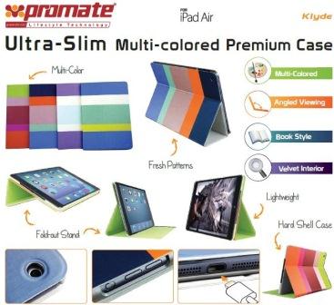 Promate Maroon Klyde UltraSlim Multicolored