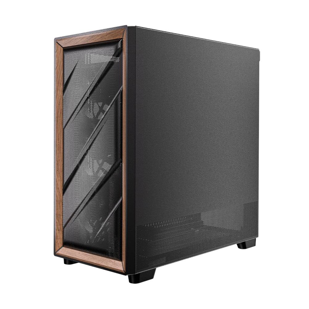 Antec FLUX ATX WOOD Mid Tower Gaming Chassis ? Black - Image 4