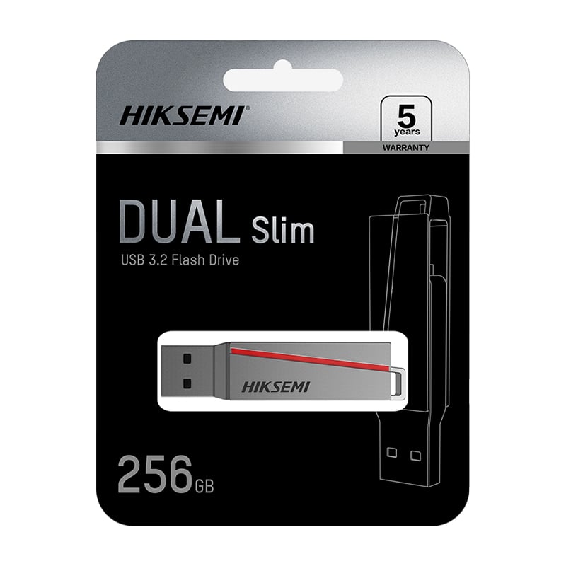 HIKSEMI Dual Slim 128GB USB3.2 Flash Drive - Image 4