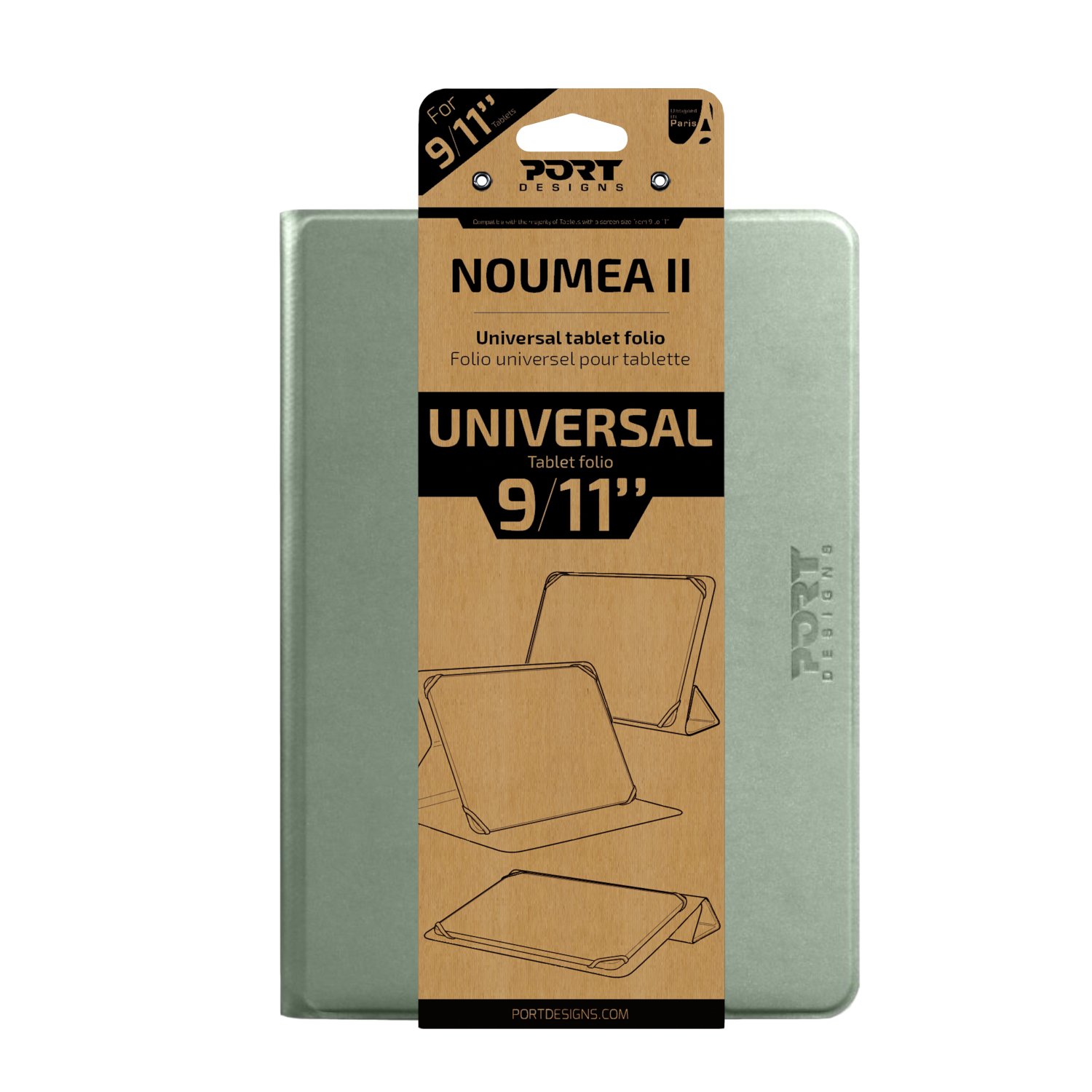 Port Designs Noumea II Universal 9/11" Tablet Folio - Green - Image 2