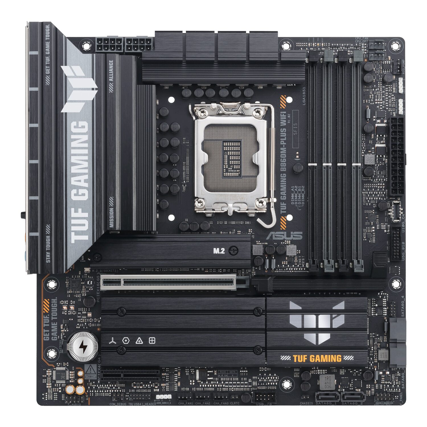 Asus TUF Gaming B860M-Plus Wi-Fi M-ATX Motherboard ? Intel LGA1851, DDR5, PCIe 5.0. Wi-Fi 7 - Image 2