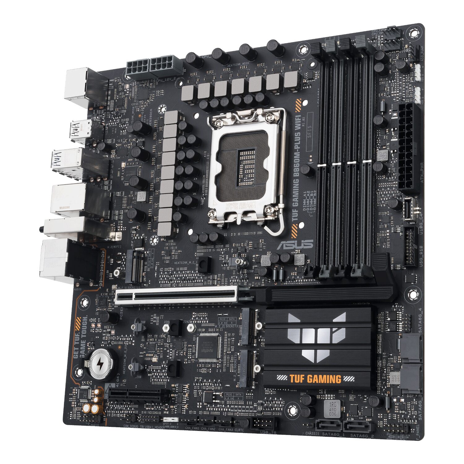 Asus TUF Gaming B860M-Plus Wi-Fi M-ATX Motherboard ? Intel LGA1851, DDR5, PCIe 5.0. Wi-Fi 7 - Image 3