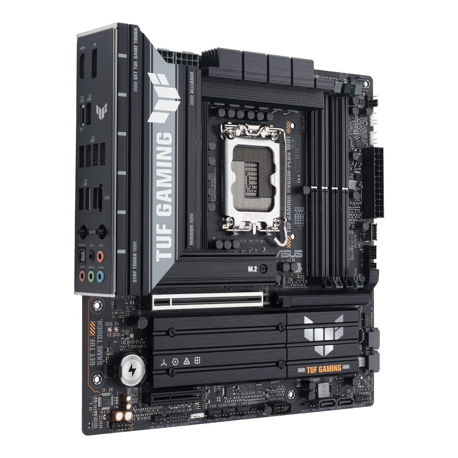 Asus TUF Gaming B860M-Plus Wi-Fi M-ATX Motherboard ? Intel LGA1851, DDR5, PCIe 5.0. Wi-Fi 7 - Image 4