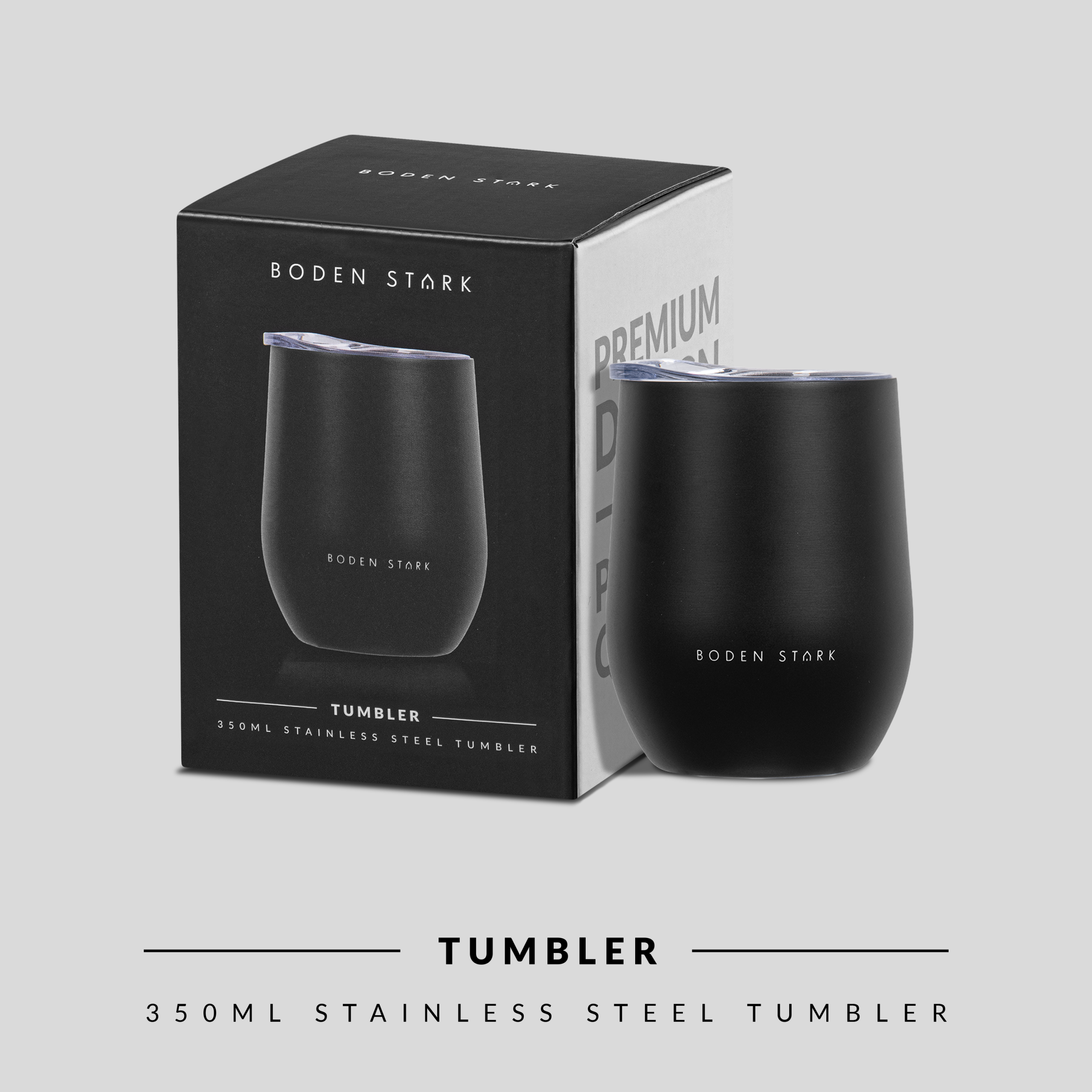 Boden Stark Tumbler 350ml - Black - Image 7