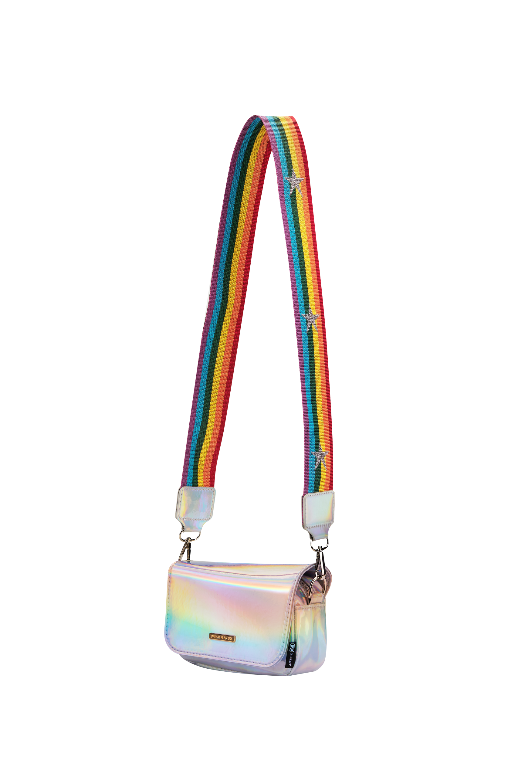 Quest Rainbow Cross Body Bag - Silver