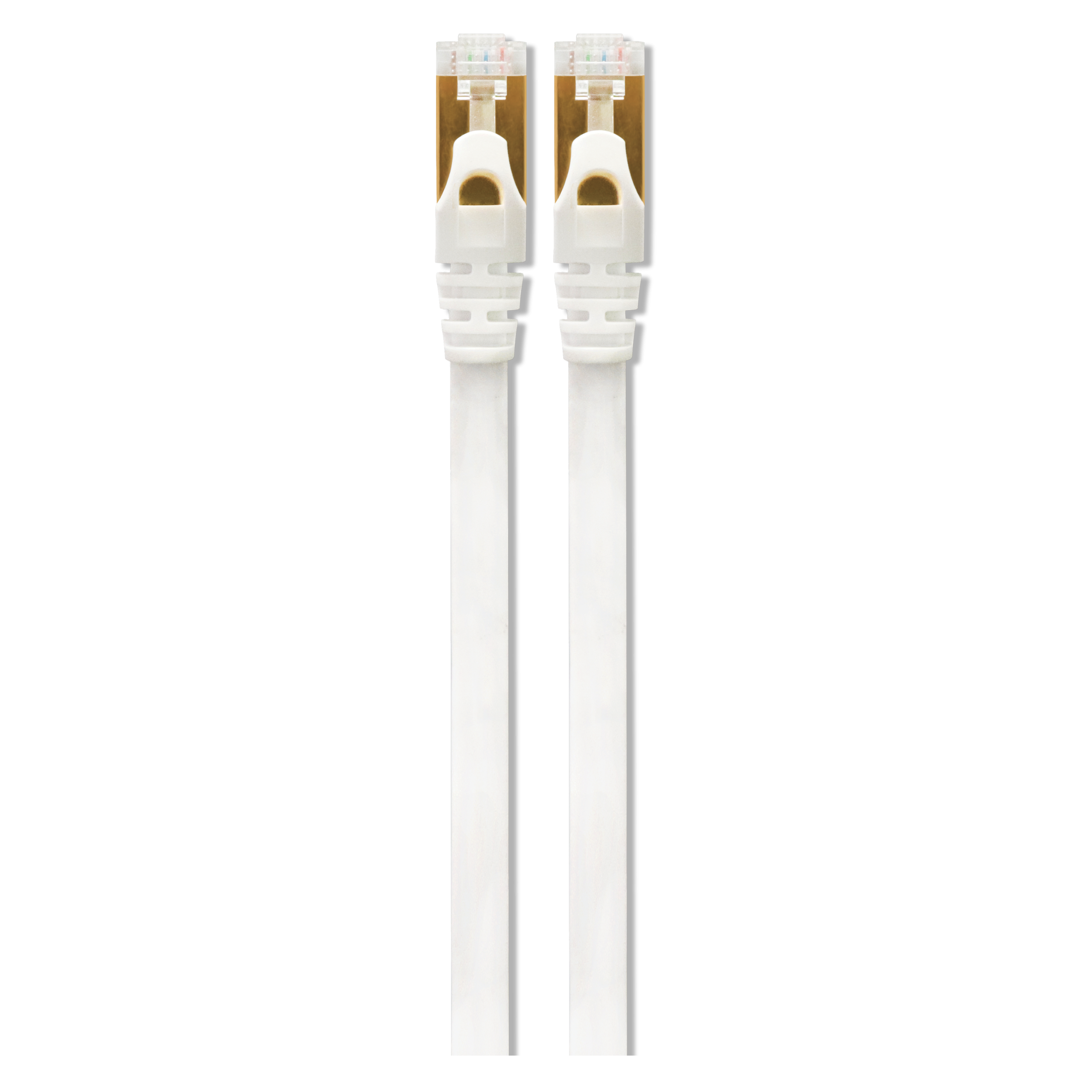 Volkanox Giga Series Cat 7 Ethernet Cable 5m - White Gold Tips