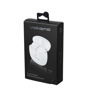 Volkano Sleek Series TWS Earphones - White