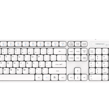 Volkanox Garnet Bluetooth Wireless Keyboard And Mouse Combo - White
