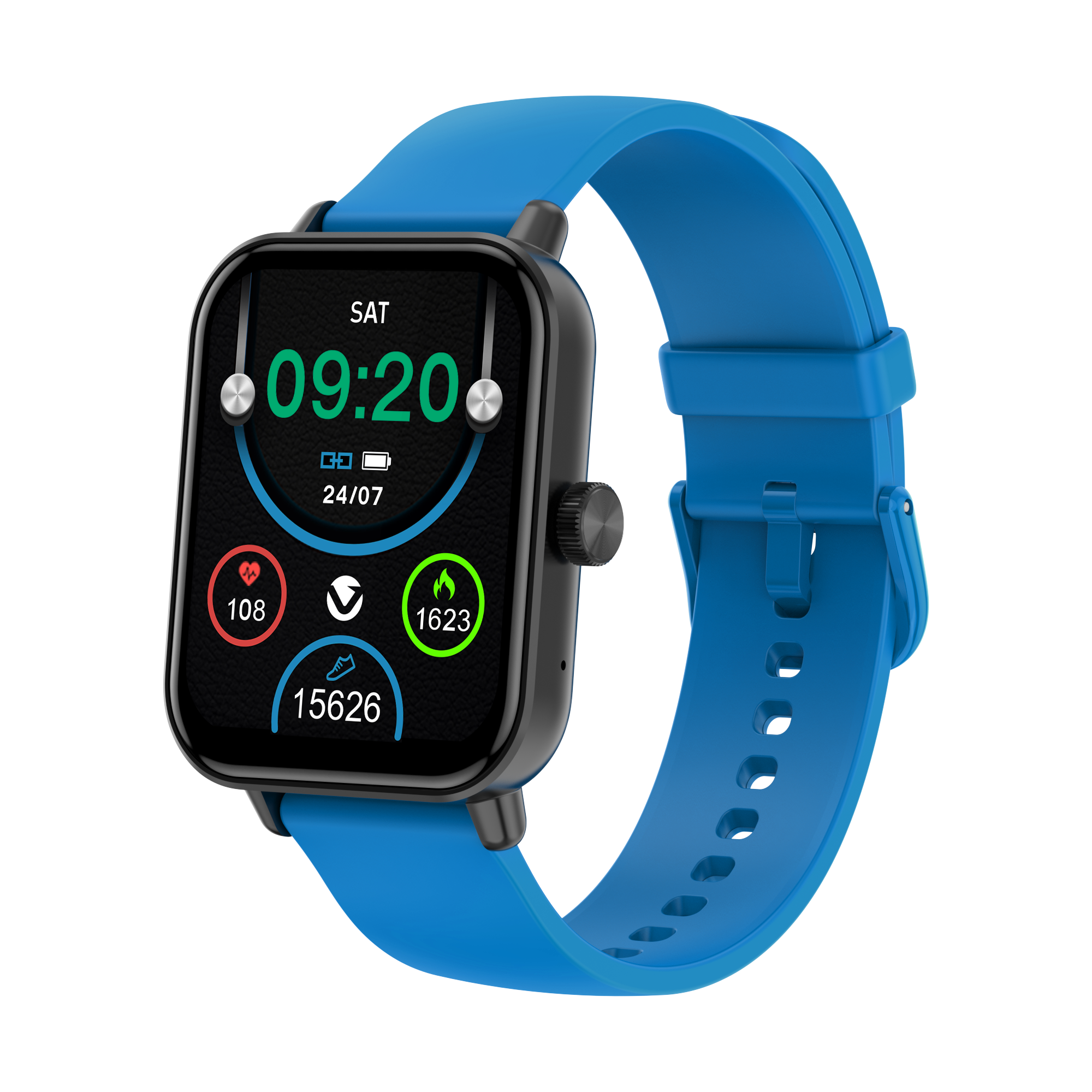 Volkano Chroma Series Smartwatch With Blue Strap
