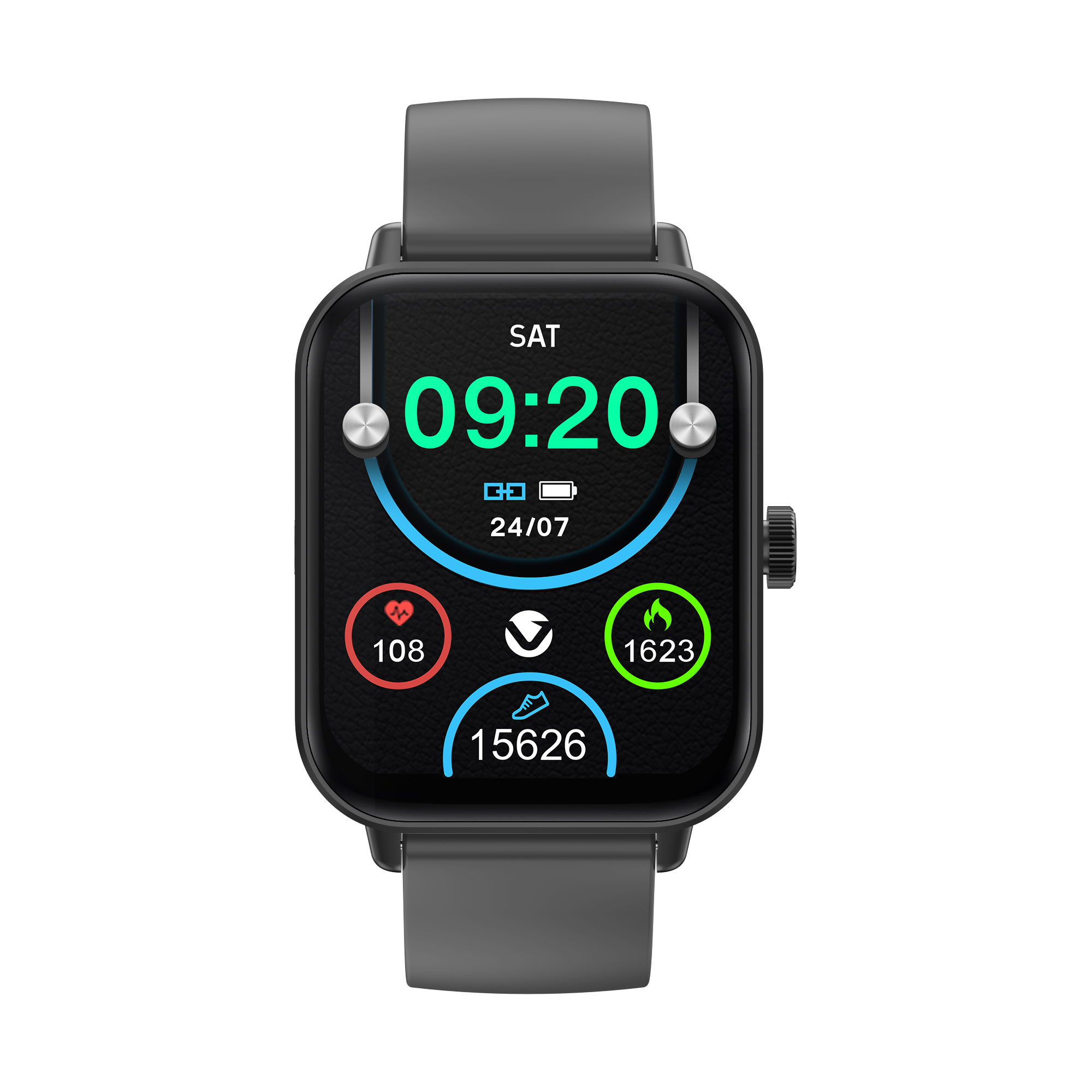 Volkano Chroma Series Smartwatch With Dark Grey Strap