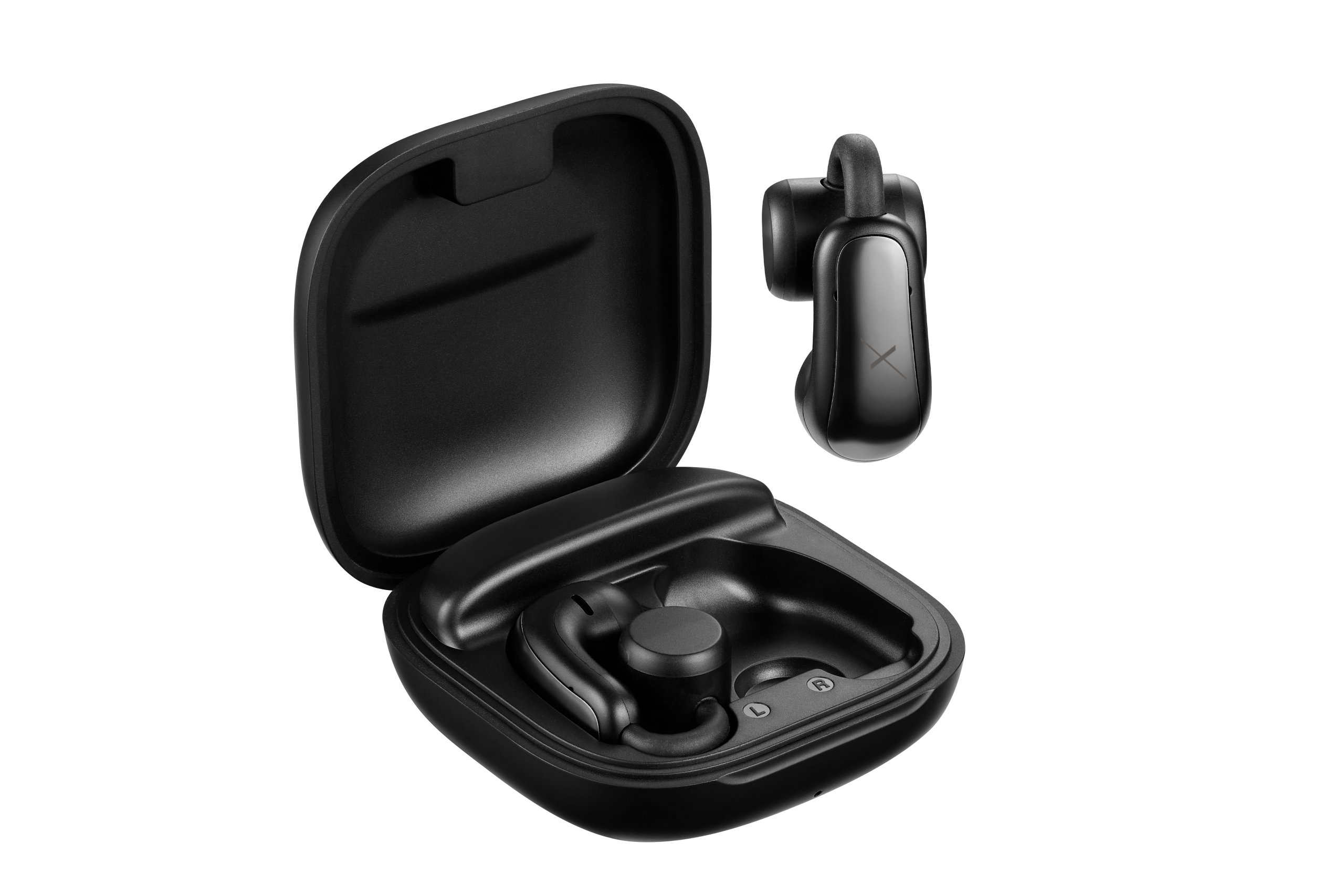 Volkanox O400 Air Conduction In-ear OWS Earphones - Black