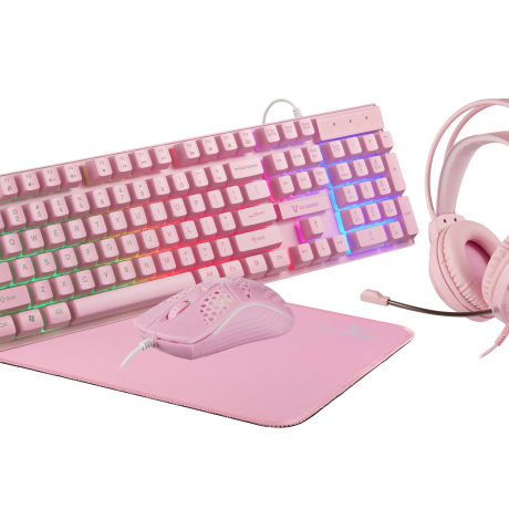 VX Gaming Freya Pink 4 -in-1 Rainbow Combo