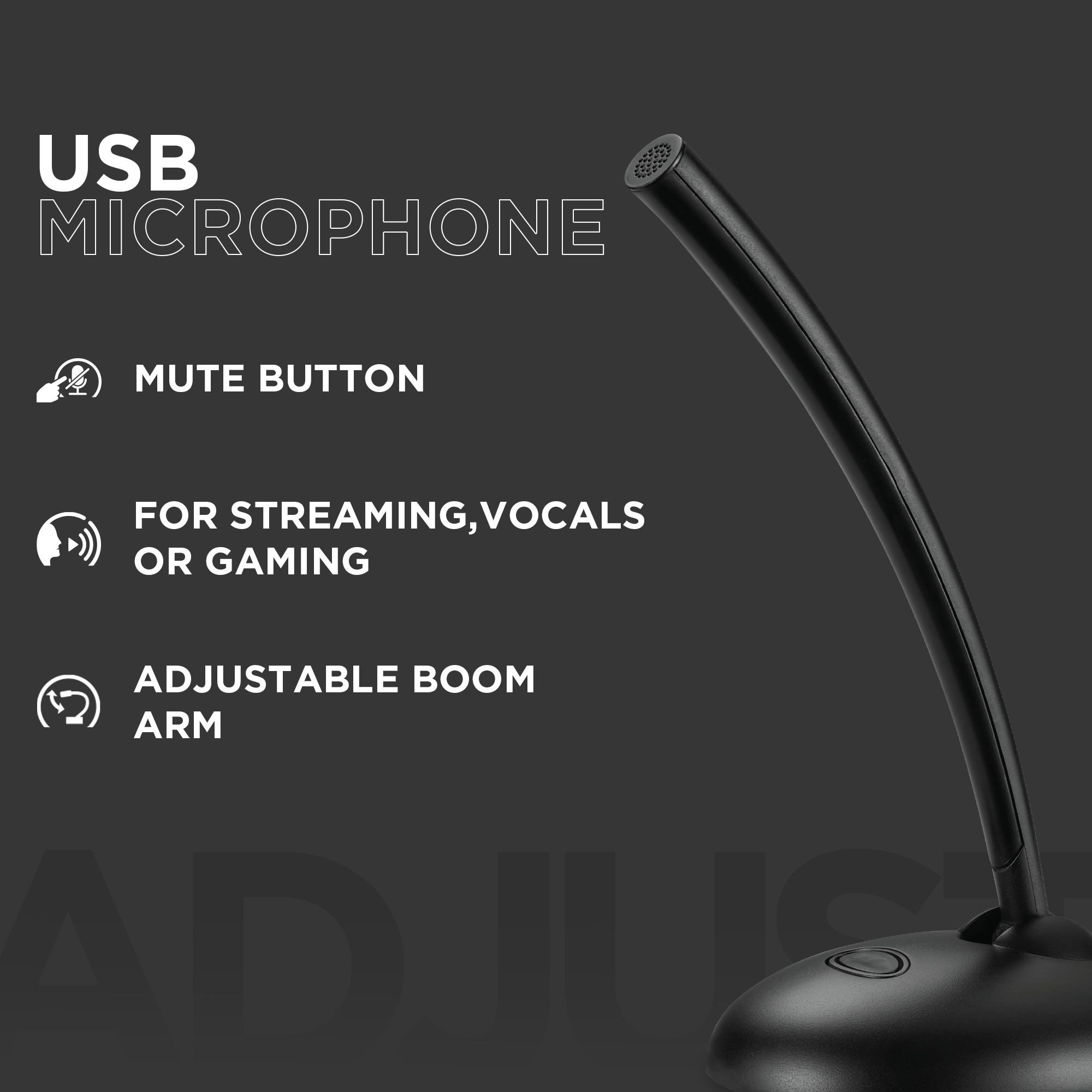Volkano Stream Desk Series USB Microphone - Image 8