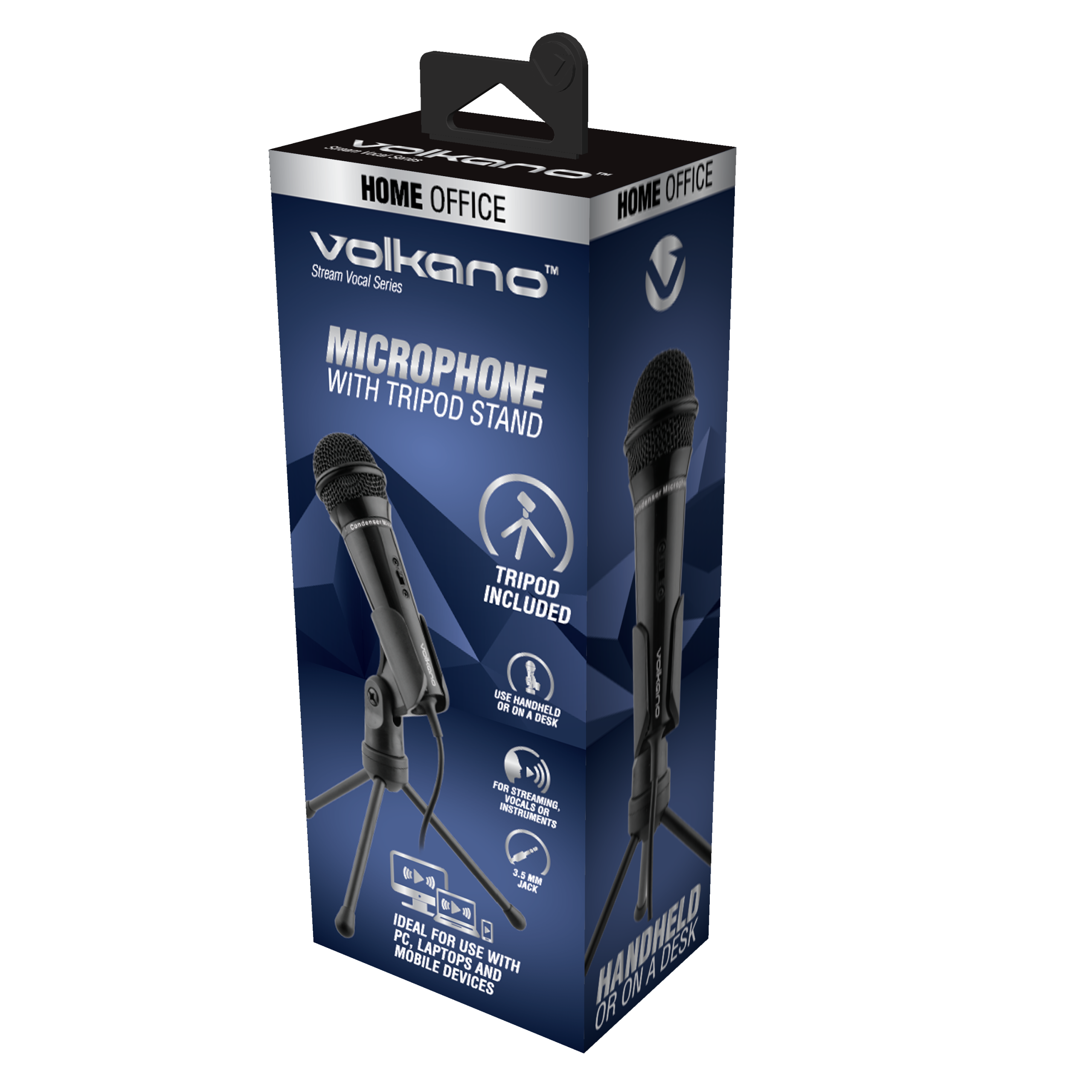 Volkano Stream Vocal Microphone With Tripod Aux - Image 3