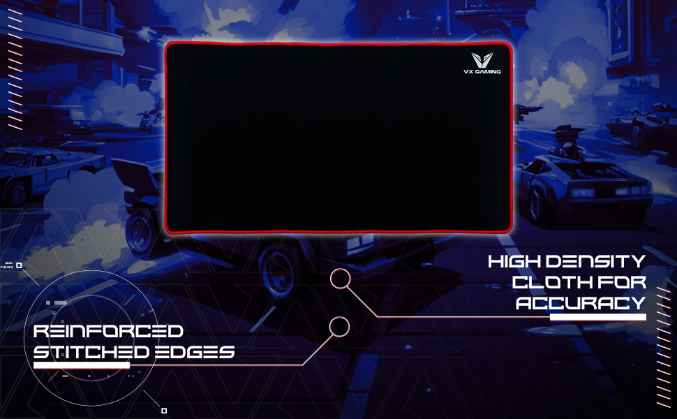 VX Gaming Battlefield Series Gaming Mousepad - Extra Large Black/red - 550mm - Image 11