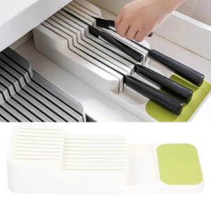 Fine Living Sharp-Safe Knife Draw Organiser White
