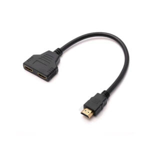 LinkQnet 30CM 2 PORT HDMI SPLITTER CABLE - (CAB-HDM44F)