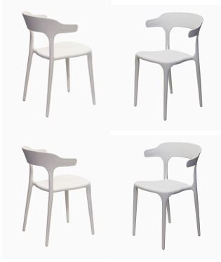 Chester Cafe Chair - White - Image 6