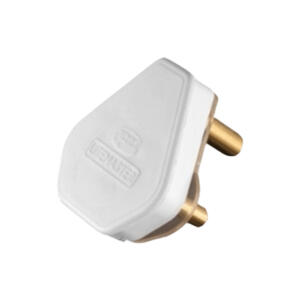 LinkQnet 3 PRONG NORMAL PLUG - WHITE