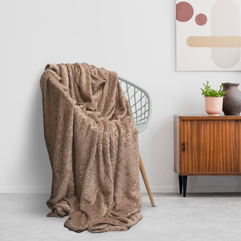 Fine Living Plush Throw - Twigs 1.9mx2.3m