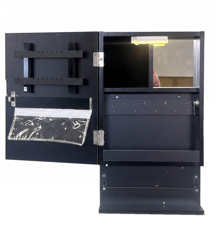 Stella Jewellery Cabinet with LED Light - Black - Fine Living - Image 8