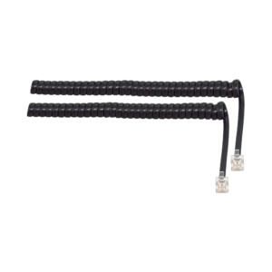 LinkQnet RJ11 CURLY TELEPHONE CABLE-BLACK