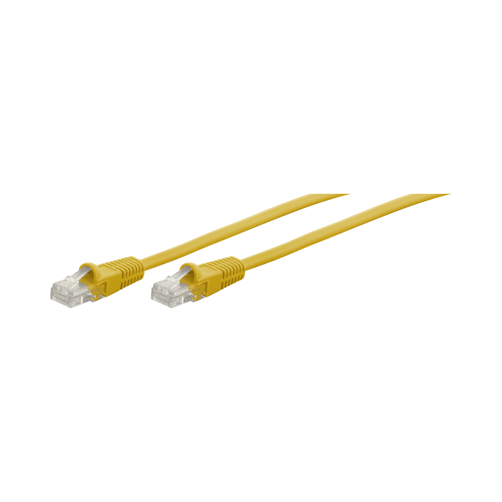 Premium Line 5M CAT5E MOULDED FLYLEAD - YELLOW