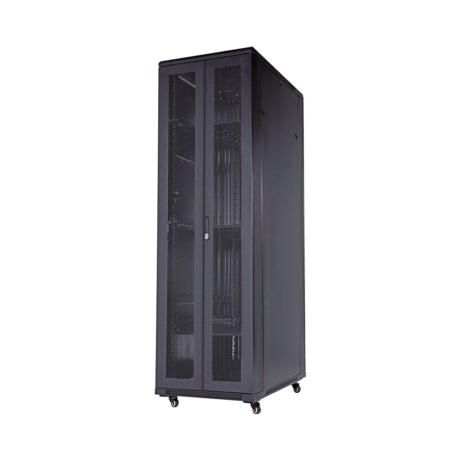 LinkQnet 27U 600X800MM,4 FANS,2 SHELVES,DBL MESH FRT S/BACK