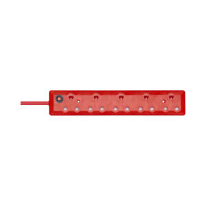 LinkQnet 5-PORT DEDICATED RED COLOUR MULTIPLUG 5X16A