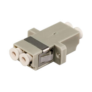 Premium Line FIBRE DUP LC/PC MM MIDCOUPLER CERAMIC SLEEVE BEIGE