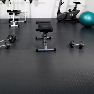 Interlocking tiles - black 1sqm