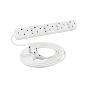 Crabtree 5 PORT MULTIPLUG WITH, X5 15A,X4 6A, 3M CORD