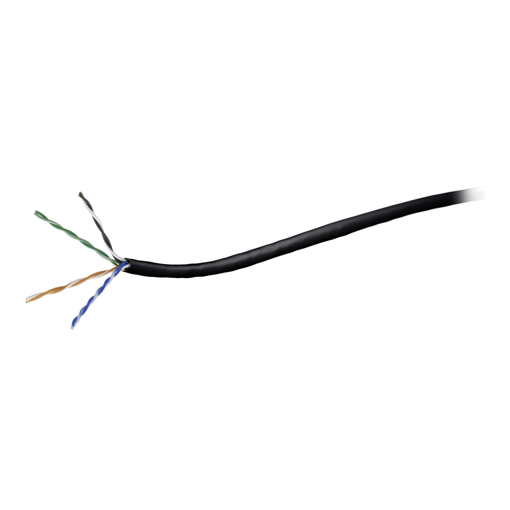 LinkQnet 500M ROLL CAT5E SOLID NETWORK CABLE - BLACK