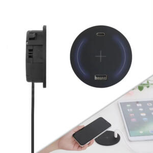 LinkQnet 60MM 15W WIRELESS CHARGING DESKTOP GROMMET