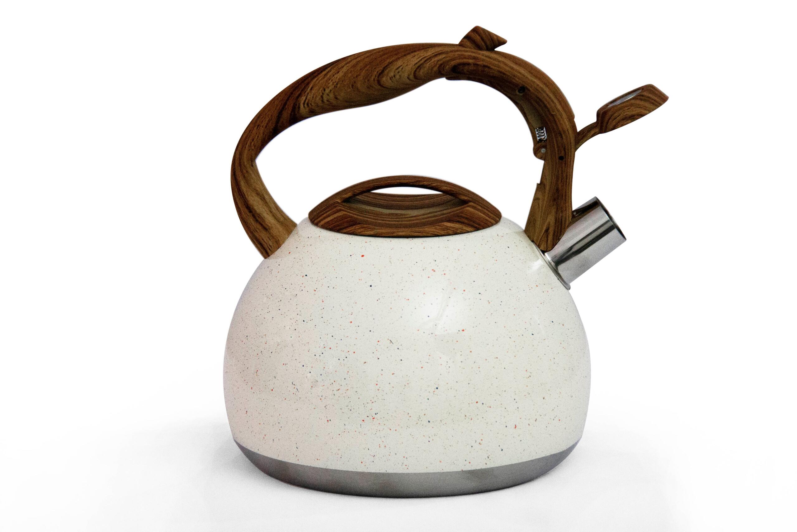 Fine Living Stove Top Kettle 2.8L - Matte White - Image 3
