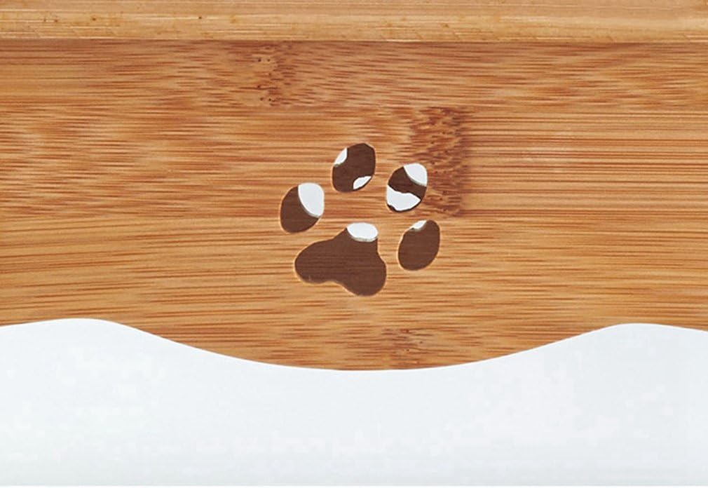 Juno Bamboo Stand Feeding Bowl - Rex - Image 6