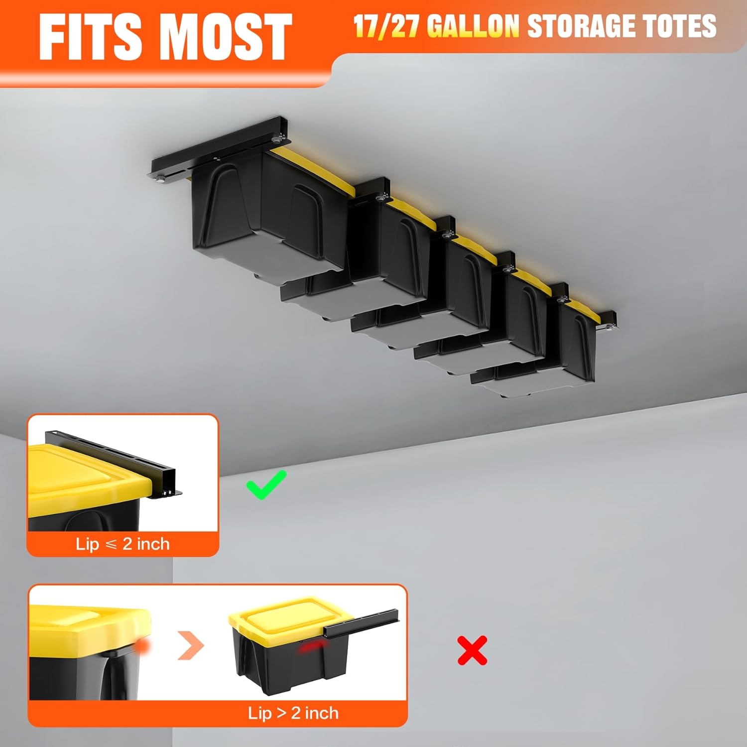 LoadMaster Overhead Garage Storage Rack - Fine Living - Image 4