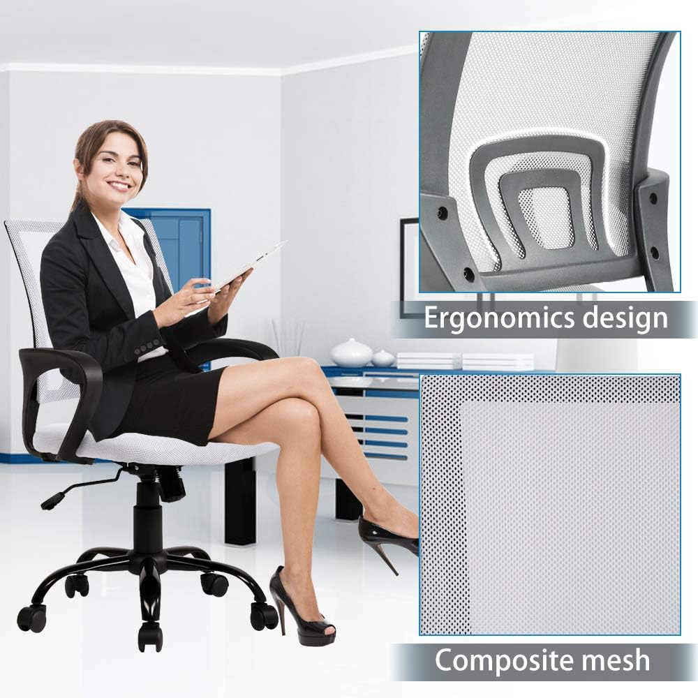 Focus Office Desk Chair - White 2.0 - Image 5