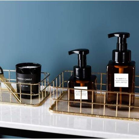 Mental Ovate Wire Rack - Gold