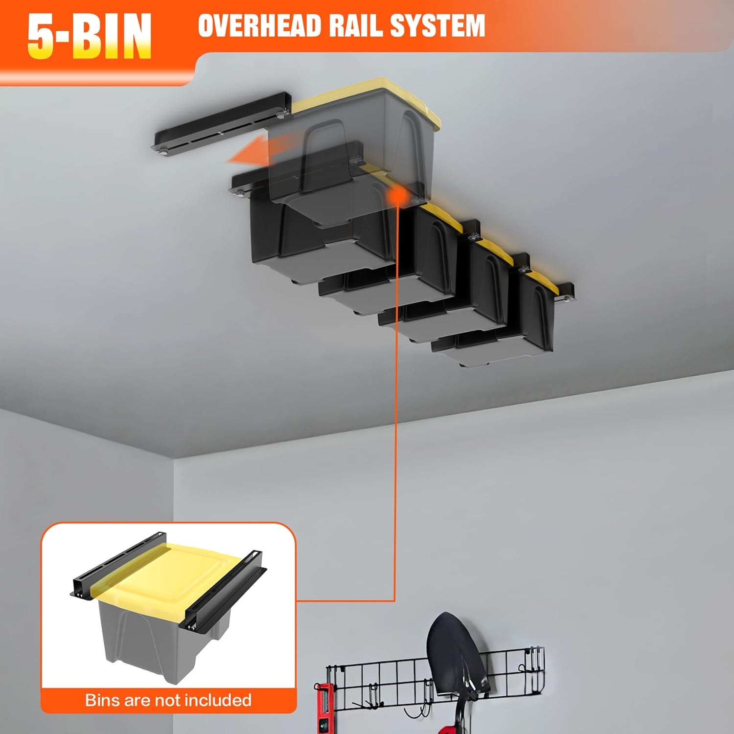 LoadMaster Overhead Garage Storage Rack - Fine Living - Image 3