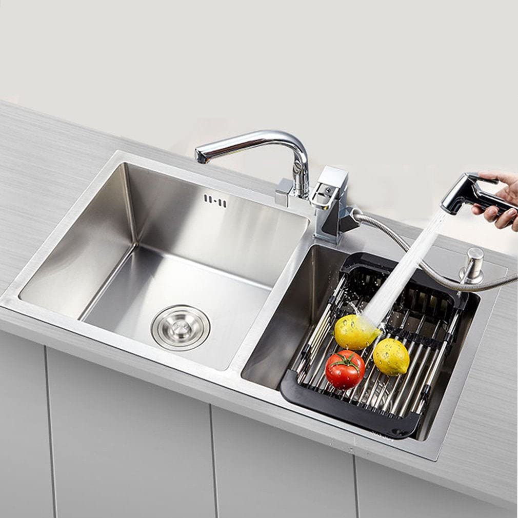Fine Living - Extended Over Sink Drainer - Black - Image 5