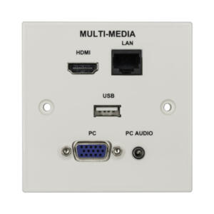LinkQnet AV MULTI-MEDIA FACE PLATE - HDMI/USB/LAN/VGA/AUDIO